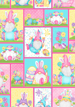 Henry Glass Quilt Kit Hoppy Easter Gnomies Easy DIY Beginner QUILT KIT with Henry Glass Fabric and Picture This Pattern by Jude Spero