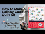 Wee One Cuddle® Kit Love Ewe Nursery Quilt Kit includes backing with Video Tutorial