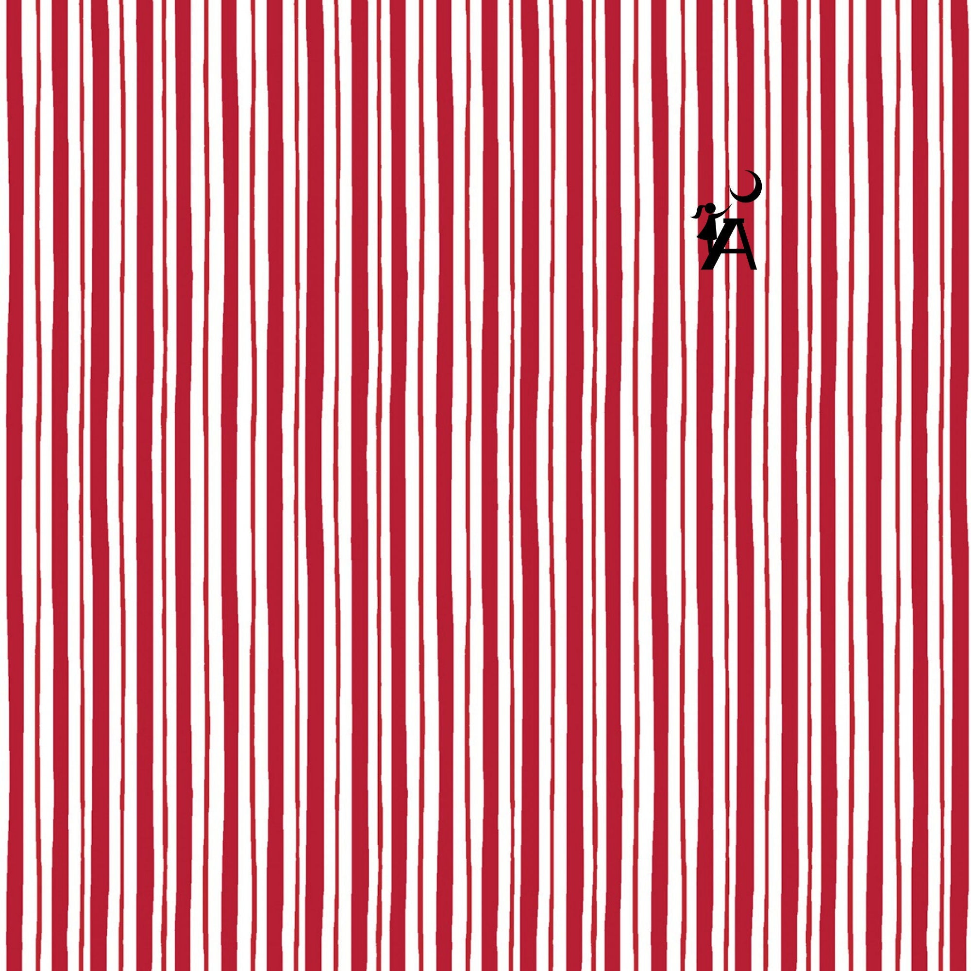 Maywood Studio Fabric 1 yard (36"x44") / Red Stripes Geometric Cotton Fabric, Polka Dot or striped fabric, Lady bug spot fabric, Lady bug dots, , Cotton fabric by the yard
