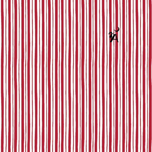Maywood Studio Fabric 1 yard (36"x44") / Red Stripes Geometric Cotton Fabric, Polka Dot or striped fabric, Lady bug spot fabric, Lady bug dots, , Cotton fabric by the yard