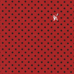 Maywood Studio Fabric 1 yard (36"x44") / Red w/ black dots Geometric Cotton Fabric, Polka Dot or striped fabric, Lady bug spot fabric, Lady bug dots, , Cotton fabric by the yard