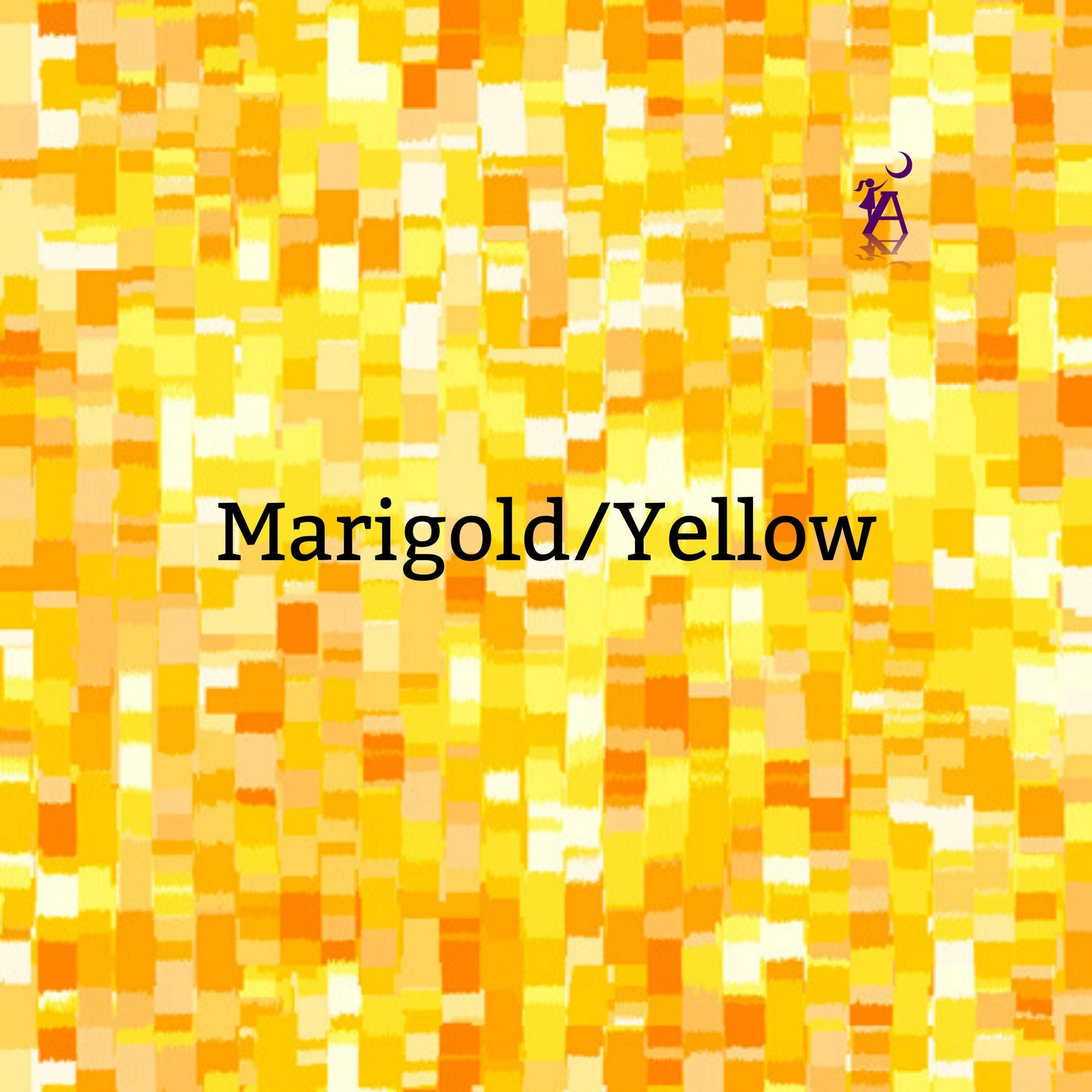 QT Fabrics Fabric 1/4 yard (9"x43/44") / Marigold Pixel QT Tonal Squares Fabric in MARIGOLD yellow Tonal Squares or SOLID yellow embroidery fabric