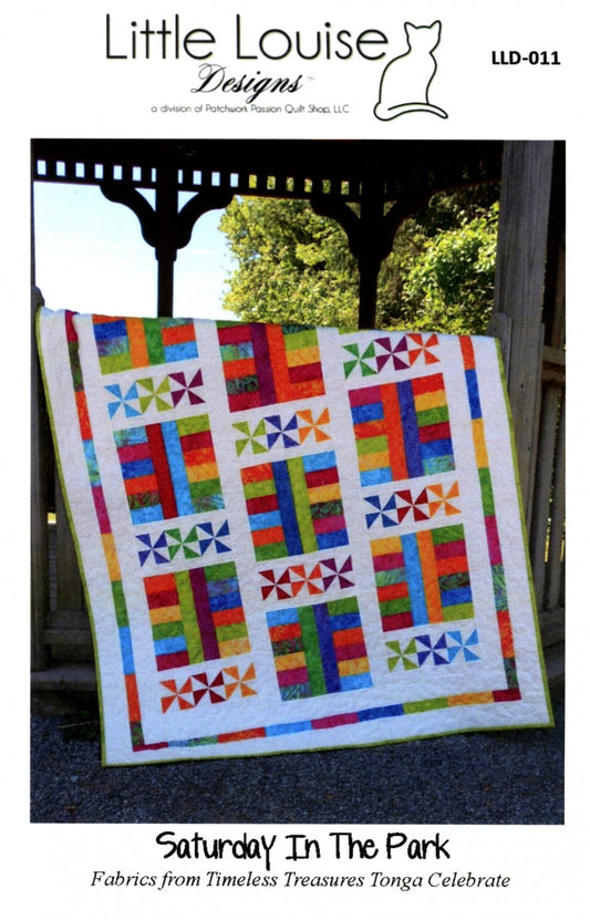 QT Fabrics Fabric Saturday in the Park QUILT KIT with QT Fabrics 10 inch stacker ombre squares pre-cut fabric