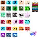 QT Fabrics Fabric Single Fat Quarter Precuts, 28 colors to choose, Ombre Squares, Blender fabric, Tonal Squares by QT Fabric