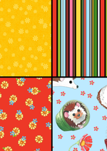 QT Fabrics Quilt Kit Who Let The Hogs Out Beginner Quilt Kit Easy as ABC and 123 Pattern for Lap Size 57" x 75" quilt