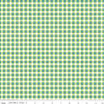 Riley Blake Fabric 2 yards (72"x44") / Green Riley Blake Cotton, gingham fabric, plaid fabric, Harmony Farm pink Gingham, Harmony Farm green Gingham, Shabby Chic Fabric, Nature fabric