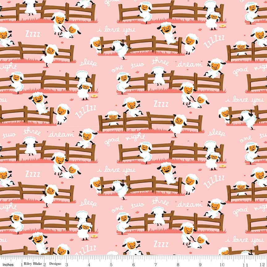 Riley Blake Fabric Riley Blake FLANNEL, Harmony Farm Sheep Dream Blue Flannel, Shabby Chic Fabric, Nature fabric, Pet accessory fabric, double napped fabric