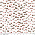 Riley Blake Fabric Riley Blake FLANNEL, Harmony Farm Sheep Dream Pink Flannel, Shabby Chic Fabric, Nature fabric, Pet accessory fabric, double napped fabric