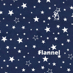 Robert Kaufman Fabric 2 yards (72"x44") / Navy Stars Cozy Cotton FLANNEL by Robert Kaufman Pink Stars or Navy Stars, Celestial Flannel