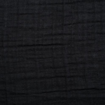 Shannon Fabrics Fabric 2 yards (72"x48") / Solid Black Embrace Cotton Fabric (Double Gauze Cotton) Discontinued by Shannon Fabrics