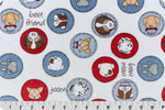 Shannon Fabrics Fabric 2 yards (72"x58"/60") SMD Must Love Dogs Bluebell Cuddle® Minky by Shannon Fabrics
