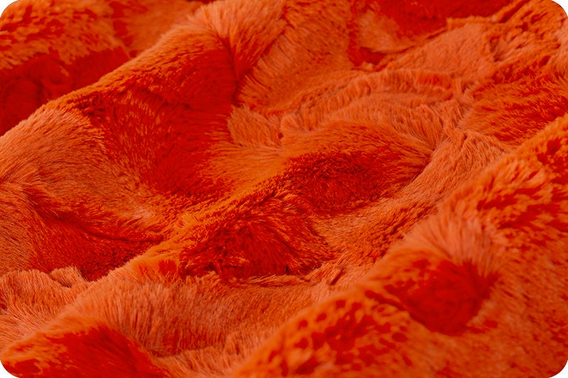 Shannon Fabrics Fabric 2 yards (72"x60") Luxe Minky Mandarin Hide CUDDLE® Minky