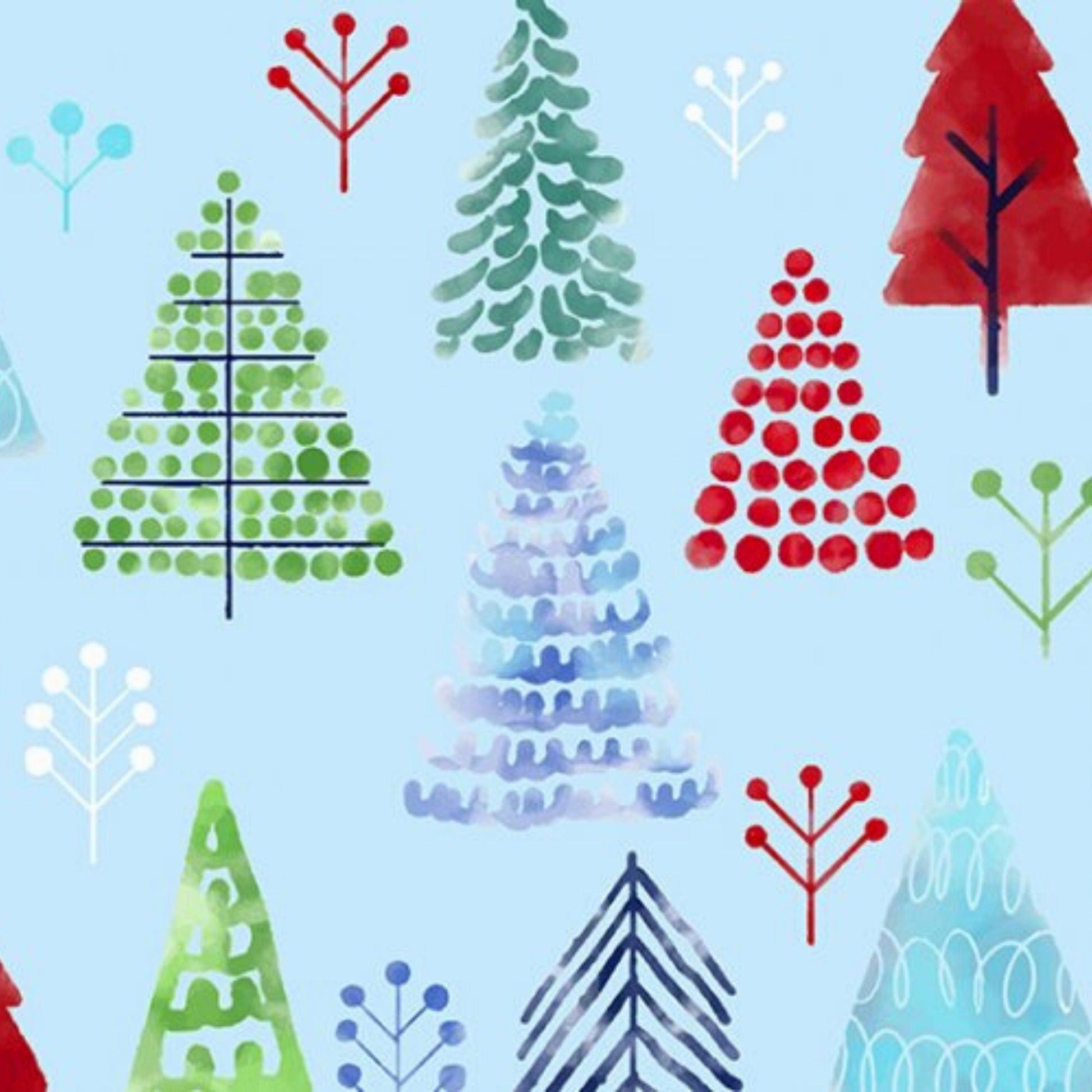 Shannon Fabrics Fabric 2 yards (72"x60") Tree Farm Digital Cuddle® Fabric Minky by Shannon Fabric, while supplies last