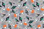 Shannon Fabrics Fabric Fat Half (30"x36") / Boo Who Steal Designer MINKY Halloween fabric Boo Whoo Digital Cuddle® Steel or Monster Mash