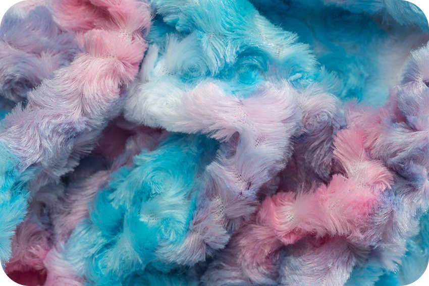 Shannon Fabrics Fabric Luxe Cuddle® Rainbow Rose Cuddle® Minky in Cotton Candy, Sorbet or Vibrant
