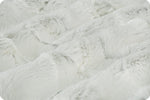 Shannon Fabrics Fabric Luxe Minky in Frosted Cloud Hide-Shannon Fabrics, CUDDLE® fabric, Celestial fabric, embossed minky, white minky baby blanket fabric