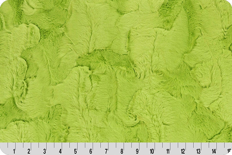 Shannon Fabrics Fabric Luxe Minky Lime Hide -Shannon Fabrics, Minky by the yard, nature fabric, cuddle fabric, baby blanket fabric
