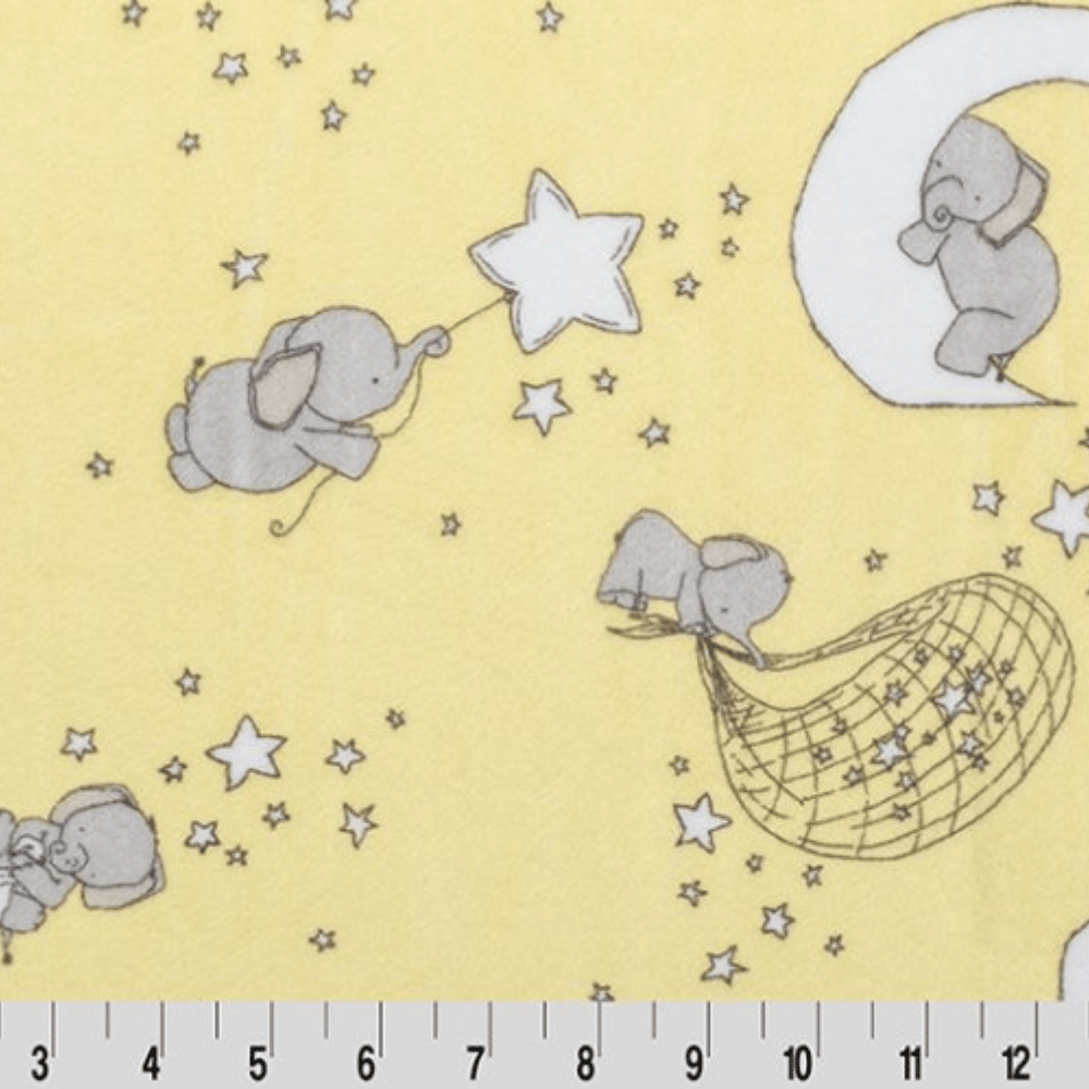 Shannon Fabrics Fabric SMD Dream Big Cuddle® Banana Minky