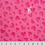 Shannon Fabrics Fabric Valentine Gnomes Digital Cuddle Scarlet, Shannon Digital Cuddle Fabric, Valentine's Fabric, MINKY by the yard, Gnome Minky