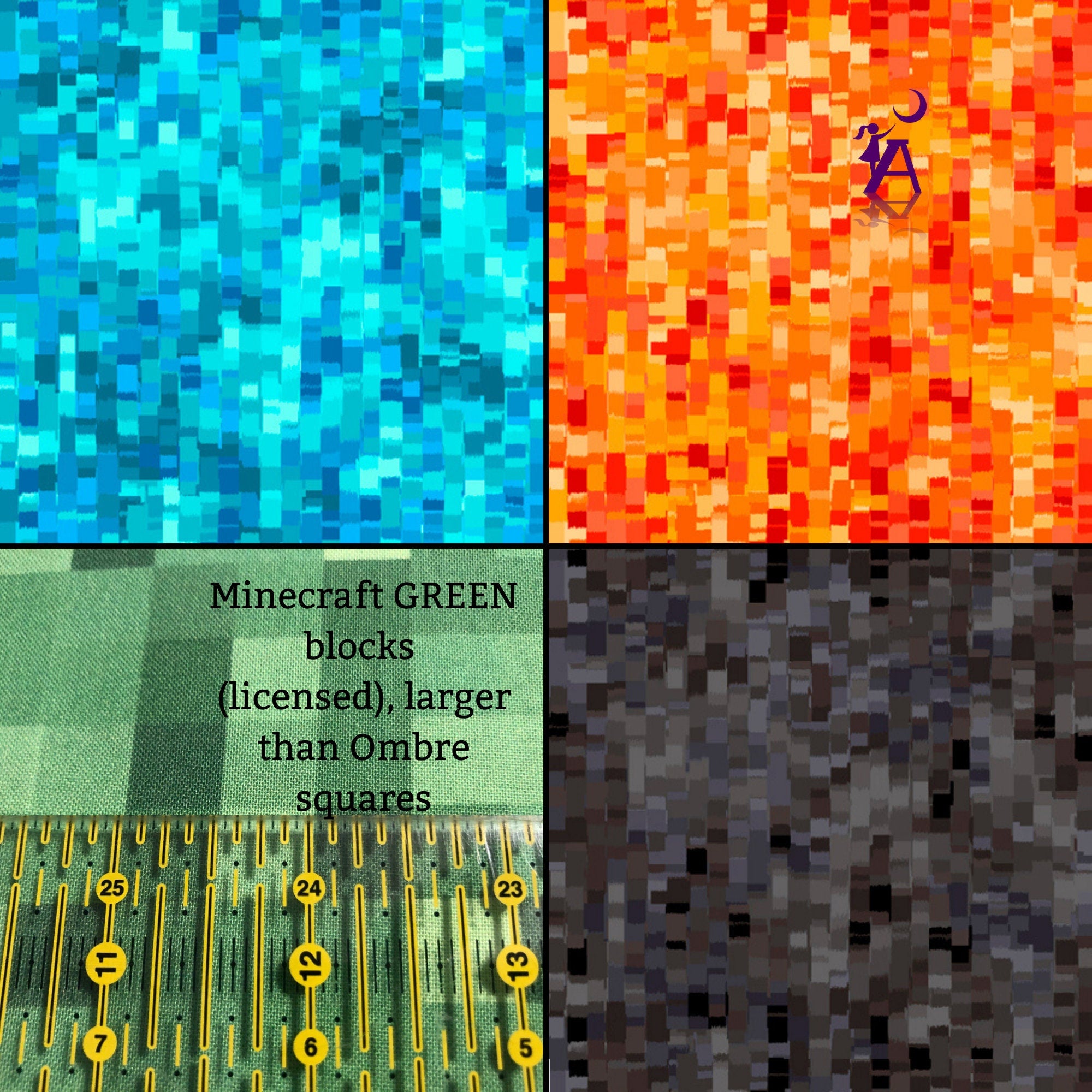Springs Creative Fabric Minecraft Fabric, Mojang minecraft tools fabric, Minecraft Licensed cotton Fabric, Minecraft tools