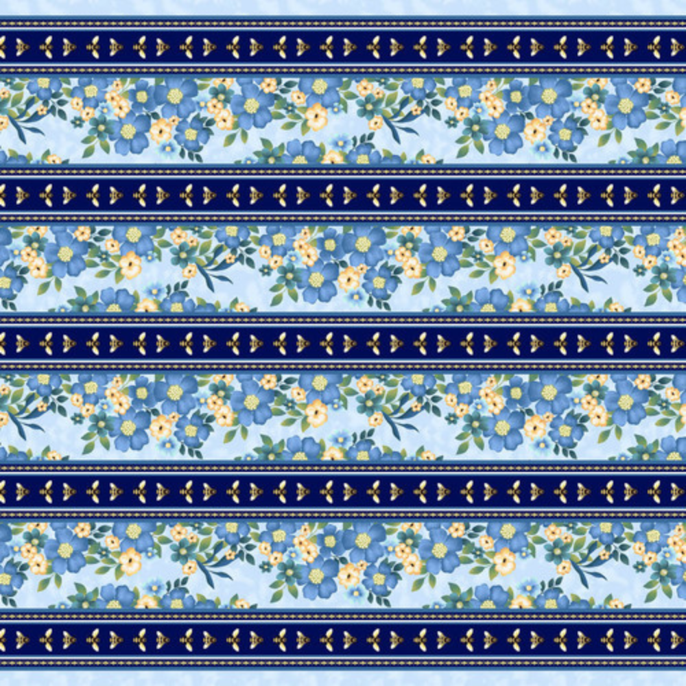 Studio E Fabric Bundle Bee All You Can Be FQ Bundled Fabric Collection Panel plus 8 coordinating FQ prints