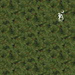 Studio E Fabric FQ Pine Branches Midwinter Song Cheater Quilt Fabric, Christmas Fabric, Winter Panel by Studio E, Birdhouse Fabric, Nature Fabric, Winter Fabric