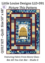 Studio E Quilt Kit Beginner Quilt Kit Bee All You Can Bee DIY Panel Quilt 50" x 68" approximate finished size