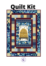 Studio E Quilt Kit Kit TOP/Binding ONLY Beginner Quilt Kit Bee All You Can Bee DIY Panel Quilt 50" x 68" approximate finished size