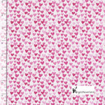 Timeless Treasures Fabric 2 yards (72"x44") / Pink Hearts Timeless Treasures All over sloths fabric or small pink hearts fabric