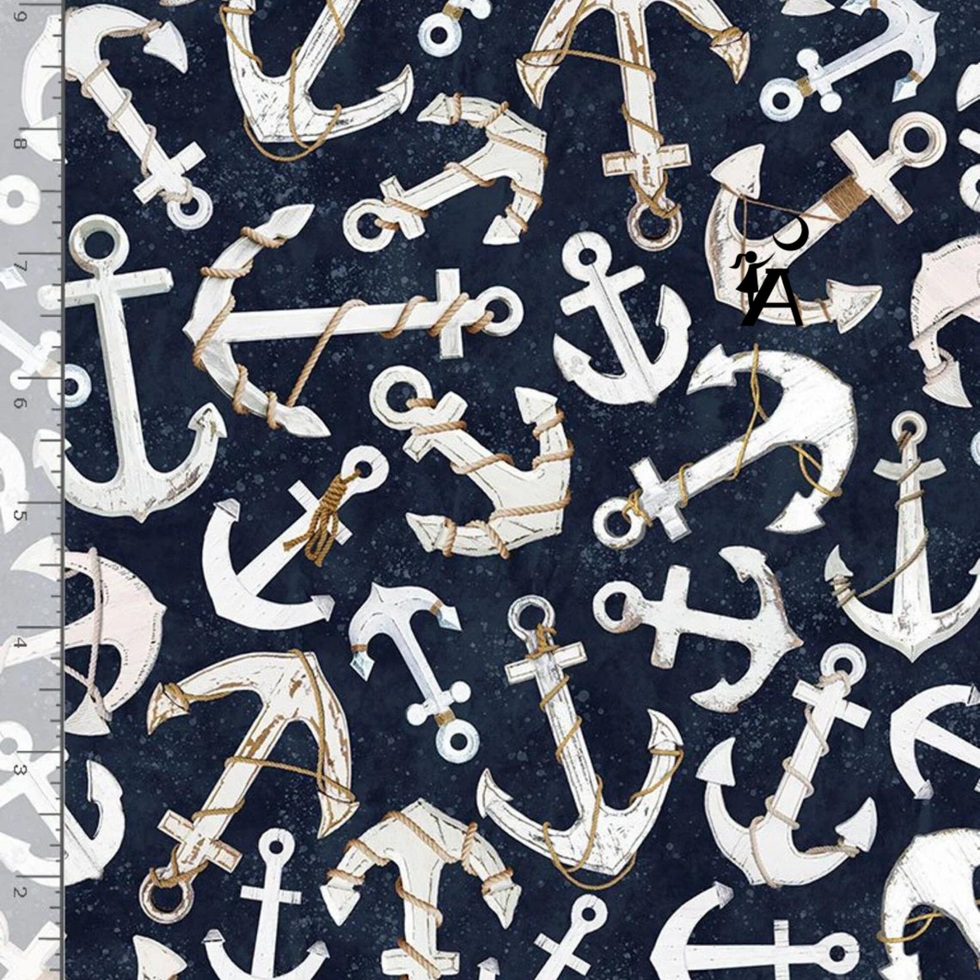 Timeless Treasures Fabric Beach and Nautical FQ Fabric Bundle with Beach Dreams PANEL 9 FQ prints and 1 Panel