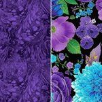 Timeless Treasures Fabric Bundle Fleur Butterflies Utopia by Chong-A-Hwang 1/2 yard Fabric Bundle Butterfly Includes Panel and 10 fabric cuts in 1/2 yard size (5 yards of fabric + 1 panel)