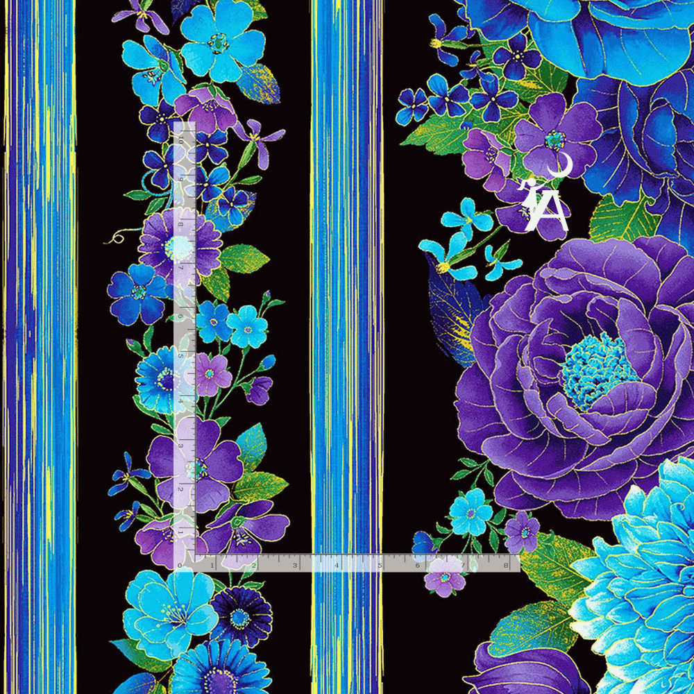 Timeless Treasures Fabric Bundle Fleur Butterflies Utopia by Chong-A-Hwang 1/2 yard Fabric Bundle Butterfly Includes Panel and 10 fabric cuts in 1/2 yard size (5 yards of fabric + 1 panel)