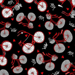 Timeless Treasures Fabric FQ (18"x21") Tossed Bikes Bonjour Parisian Paris Fabric Yardage by Timeless Treasures