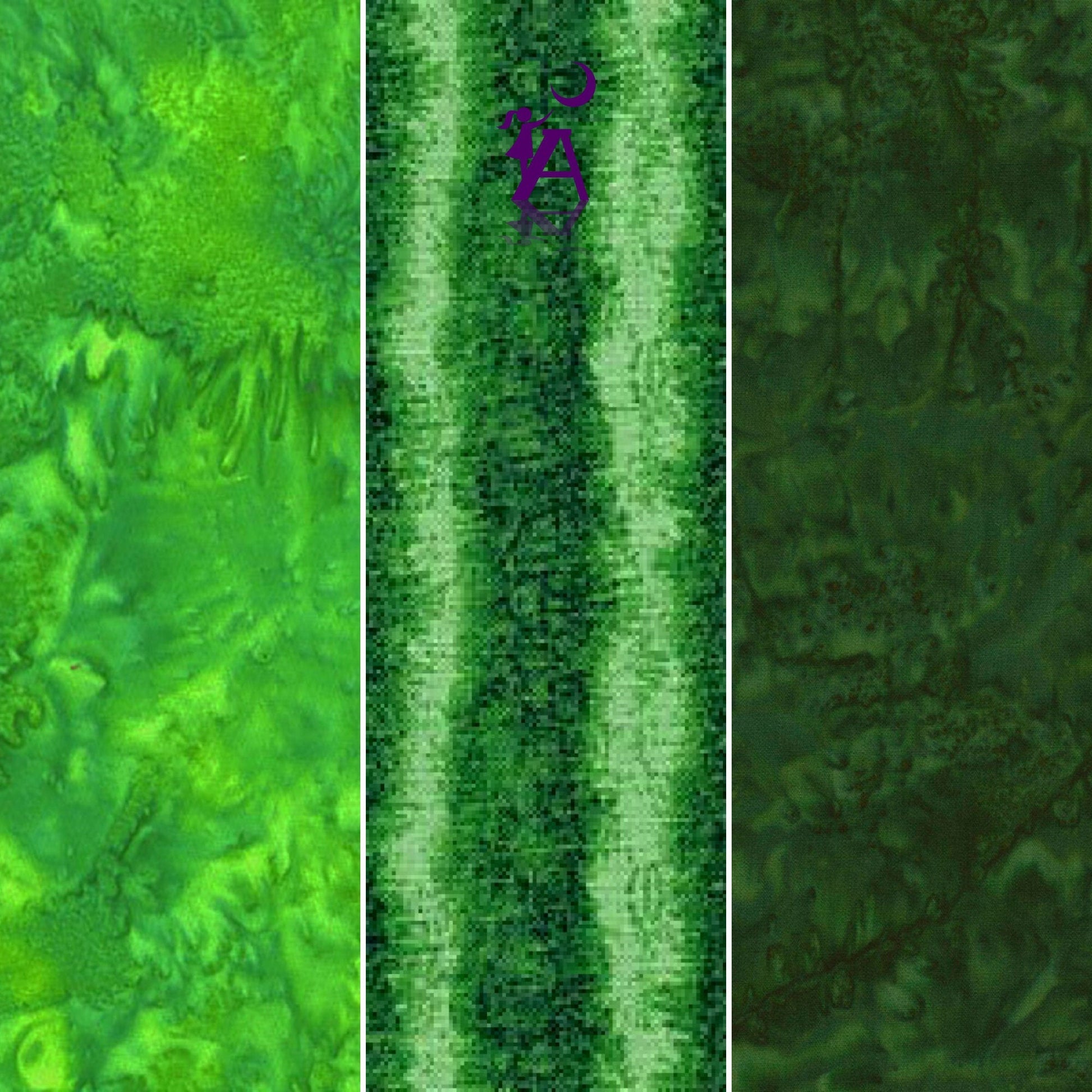Timeless Treasures Fabric Fresh Fruit Collection Green Watermelon Texture Stripes, Timeless Treasures C1138