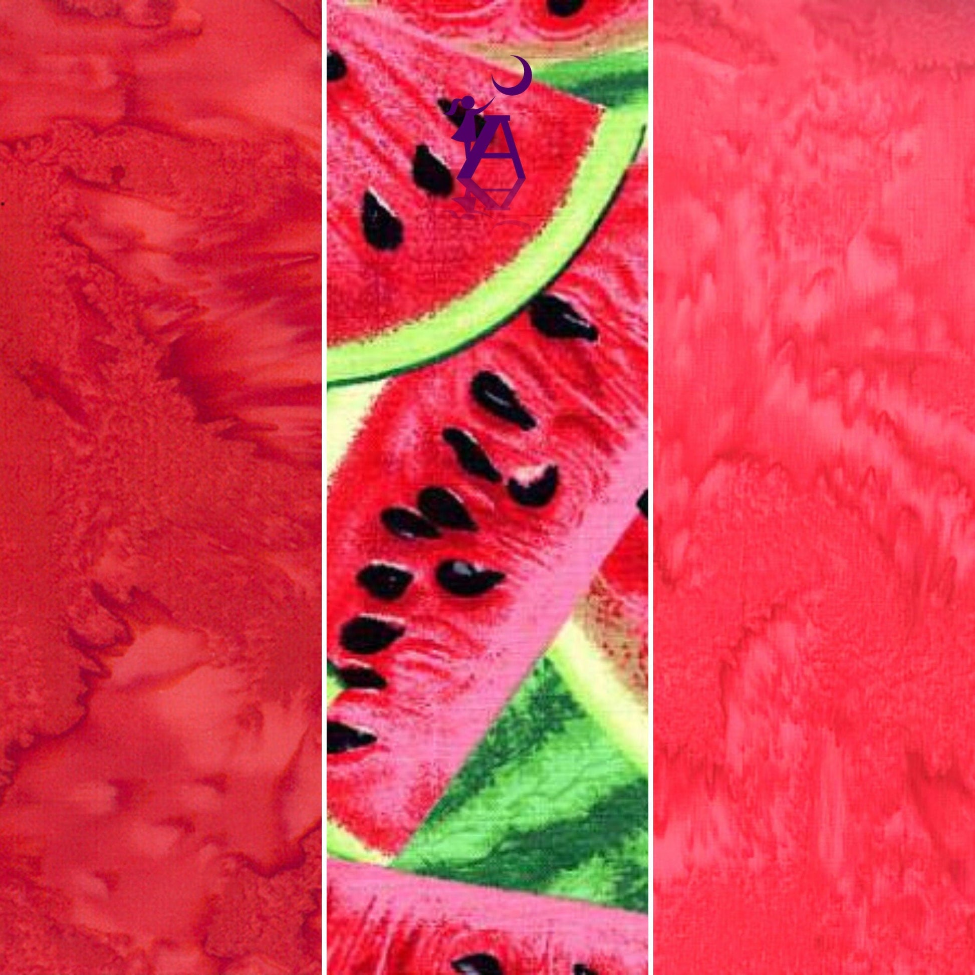 Timeless Treasures Fabric Fresh Fruit Collection Green Watermelon Texture Stripes, Timeless Treasures C1138