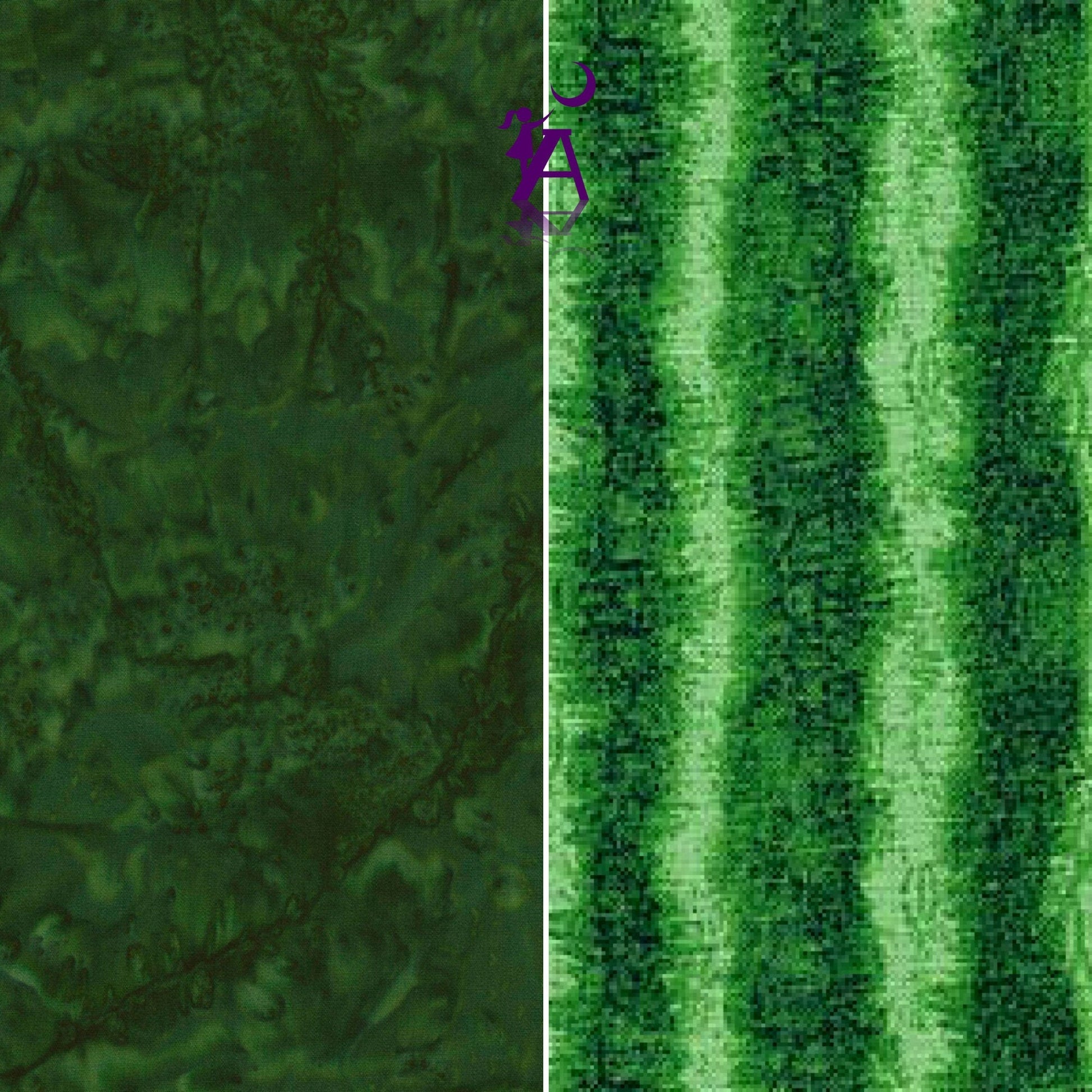 Timeless Treasures Fabric Fresh Fruit Collection Green Watermelon Texture Stripes, Timeless Treasures C1138