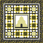 Timeless Treasures Quilt Kit Bee Sweet Quilt Pattern for Advanced Beginner Finished Size 66 in x 66 in by Heidi Pridemore