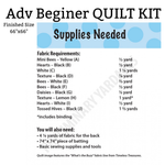 Timeless Treasures Quilt Kit Bee Sweet Quilt Pattern for Advanced Beginner Finished Size 66 in x 66 in by Heidi Pridemore