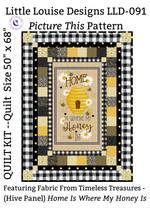 Timeless Treasures Quilt Kit Beginner Bee Hive Quilt Kit Timeless Treasures Home Is Where My Honey Is DIY Panel Quilt