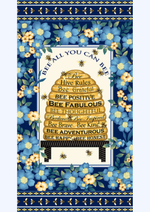 Timeless Treasures Quilt Kit Beginner Quilt Kit Bee All You Can Bee DIY Panel Quilt 50" x 68" approximate finished size