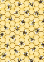 Timeless Treasures Quilt Kit Beginner Quilt Kit Bee All You Can Bee DIY Panel Quilt 50" x 68" approximate finished size