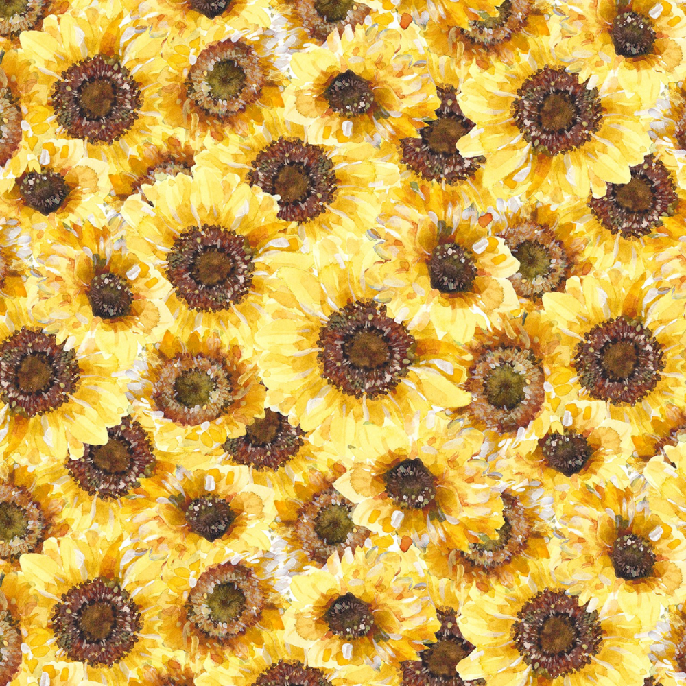 Wilmington Prints Fabric Bundle Wilmington Prints Sunflower Sweet 1 yard Bundled Fabric Collection by Lisa Audit Panel plus 13 coordinating prints in 1 yard cuts