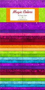 Wilmington Prints precut Magic Colors Essentials by Wilmington Prints 2-1/2" Strips (40 strips per package)
